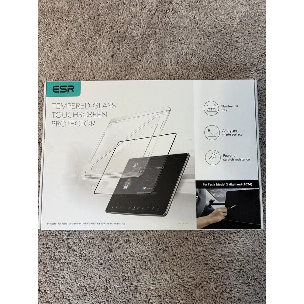 ESR Tempered Glass Touchscreen Protector For Tesla Model 3 Highland 2024